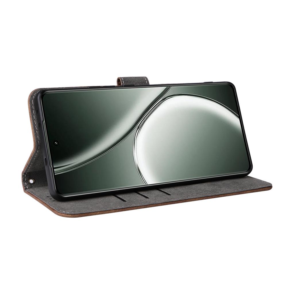 For Realme GT Neo6 SE 5G/Neo6 5G/GT 6 5G/GT 6T 5G Case RFID Blocking Stand Phone Cover with Wrist Strap