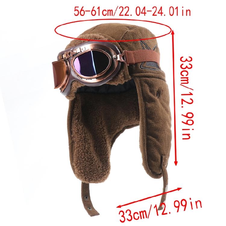 Reversible Winter Hat With Thermals Ear Cover Windproof Goggles Light weight Polyester Materials For Outdoor Lover