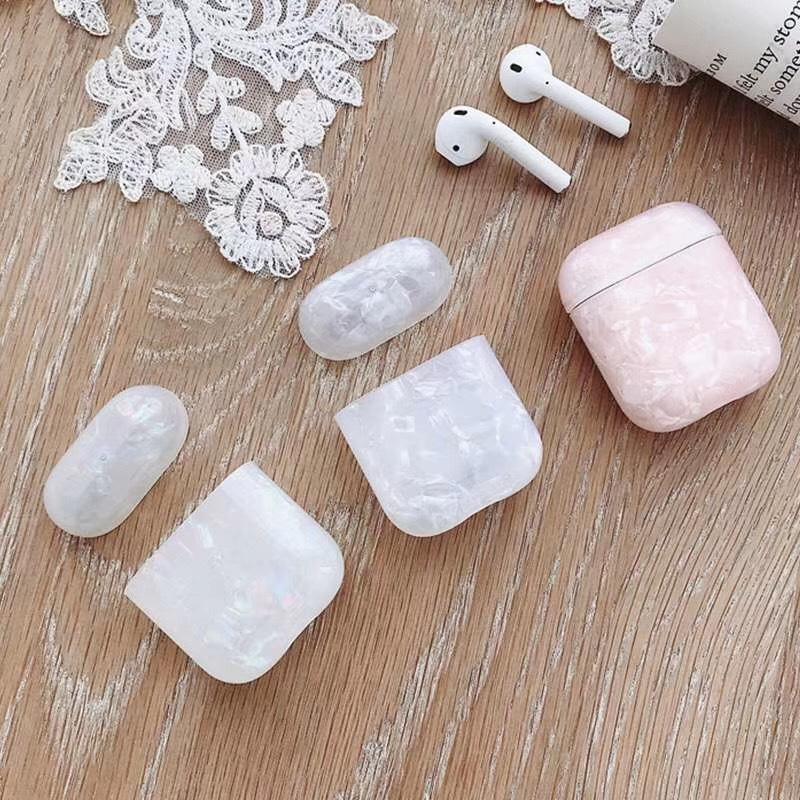 Creative simple shell pattern for AirPods protective cover Apple 2 generation Bluetooth wireless headset cover silicone anti-drop