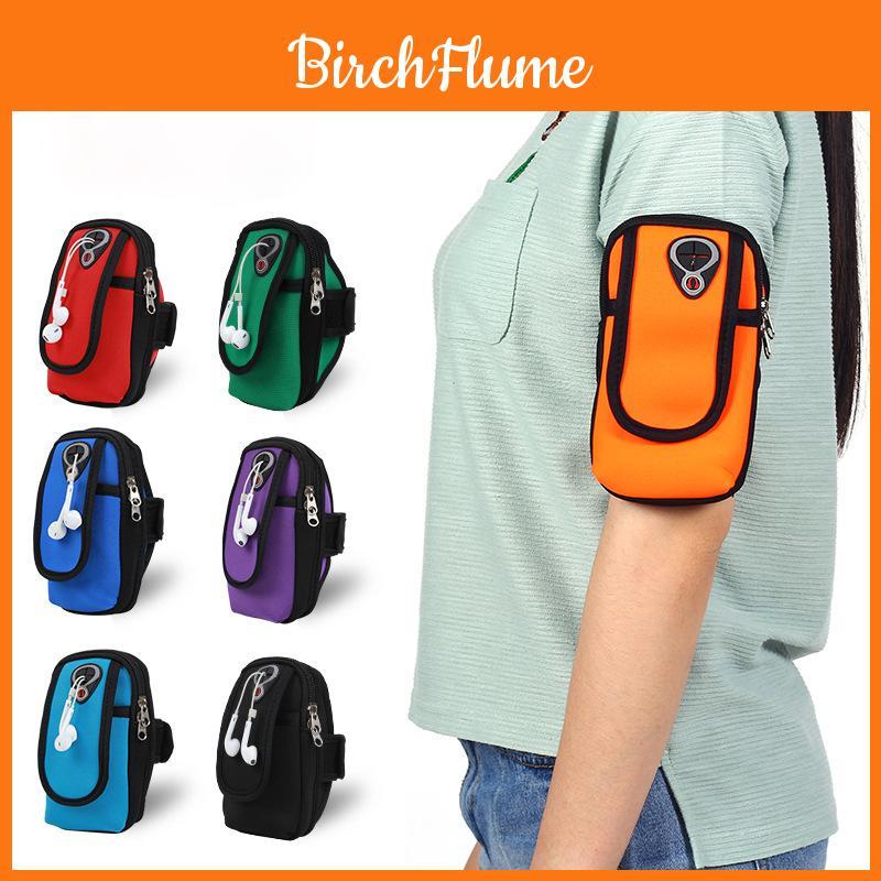 Borsellino da braccio con cinturino da polso in neoprene impermeabile resistente per la corsa e gli sport all'aperto