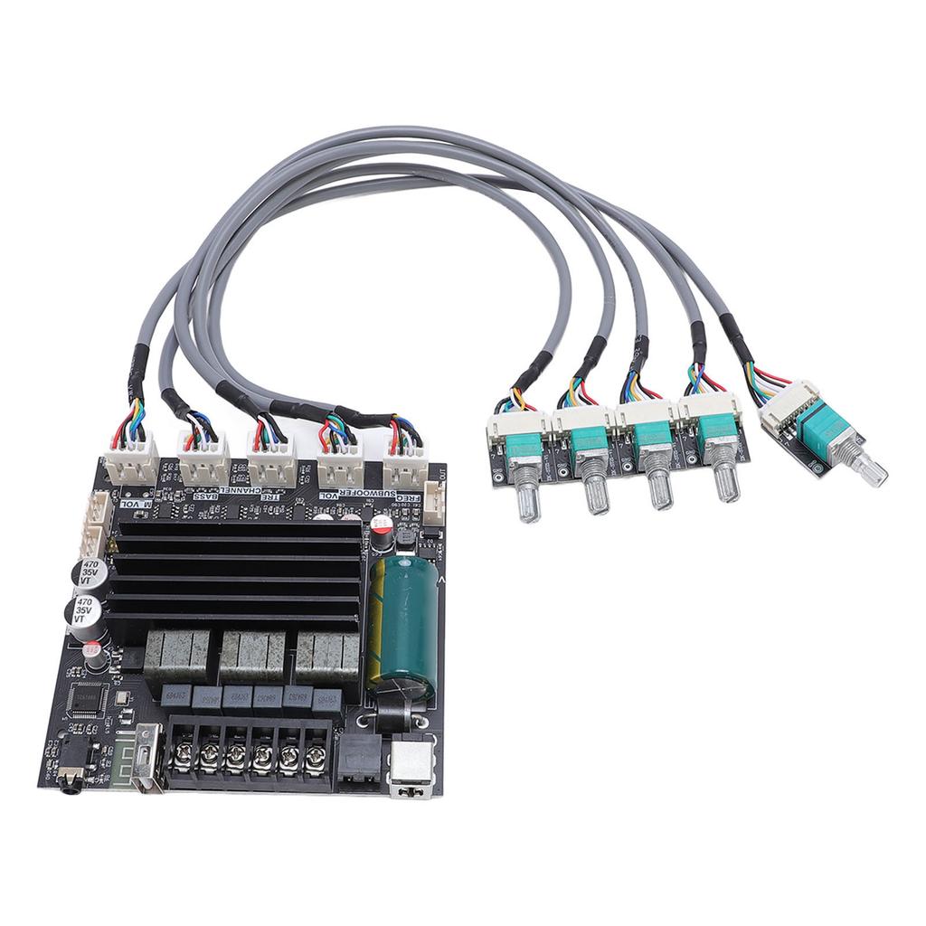 2.1 Channel BT Amplifier Board 100W 100W 200W TPA3221 Amp Board with Extension Cable DC12-30V 10A