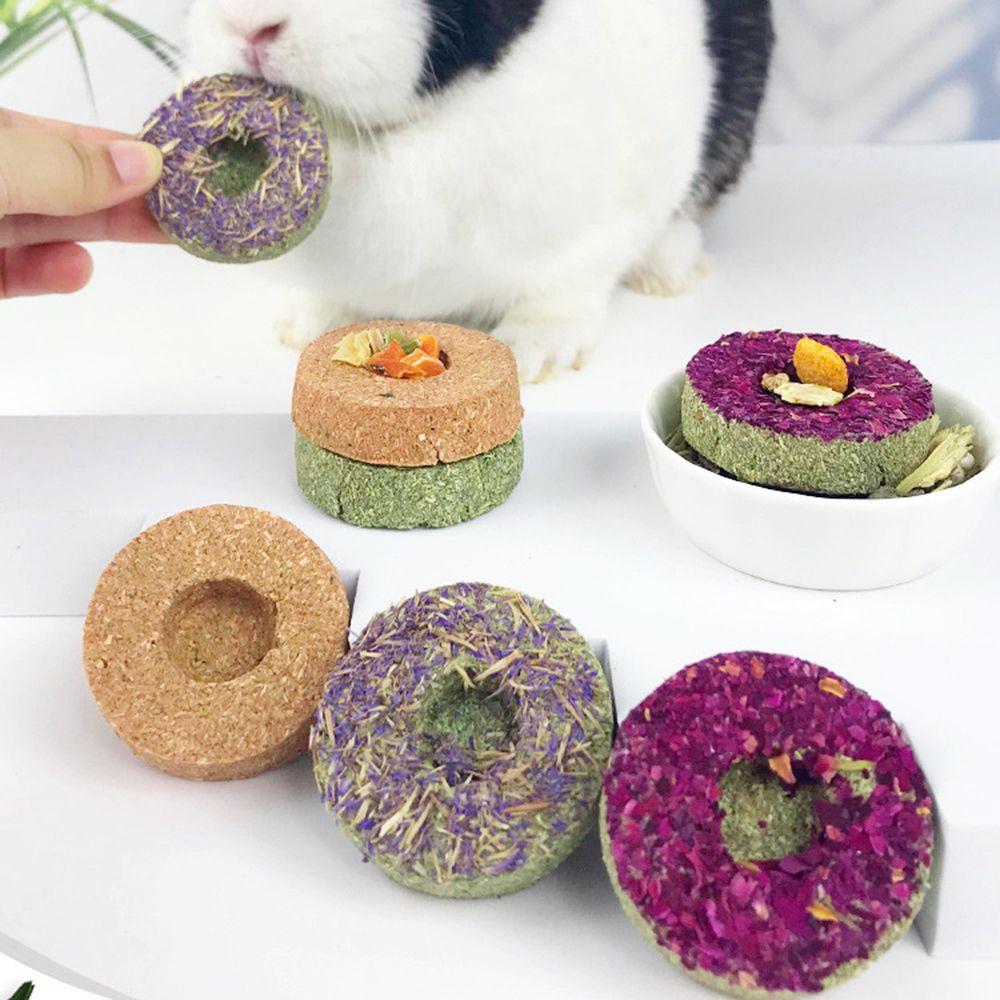 Flowers Flavored Chinchillas Snack Food Cookie Hamster Treats Rabbit Chew Toys Timothy Hay Cakes