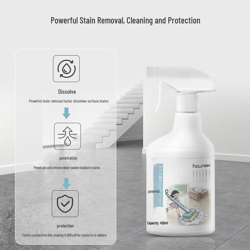 HAUNEK Matte Tile Cleaner & Stain Remover