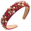 Hair Clip Rhinestone Headband Shiny Color Drill Vintage Crown Headband  Wedding