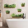 CH81995 Removable Potted Green Plant Wall Sticker