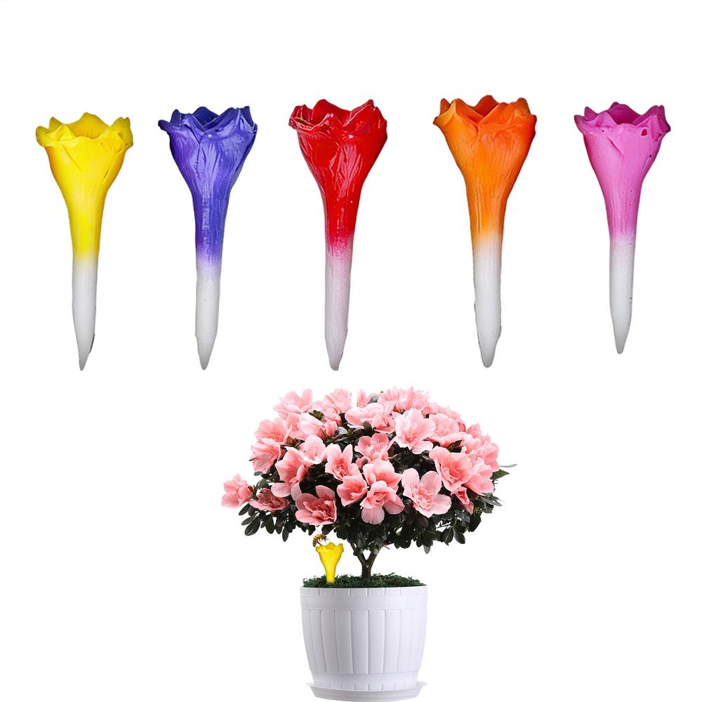 

Bee Waterer 5 Pieces Resin Weatherproof Bee Drinking Flower Cups for Garden for Patio Park Balcony Backyard Terrace Yard Farm