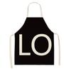 Love Couple Heart Shaped Parent-Child Apron Adult Sleeveless Kitchen Cleaning Home Chef Baking Waist Bian