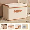 1PC Heavy Duty Clothes Organizer Box with Lid Foldable Large Capacity Storage for Bedroom Underwear Sweaters Jeans