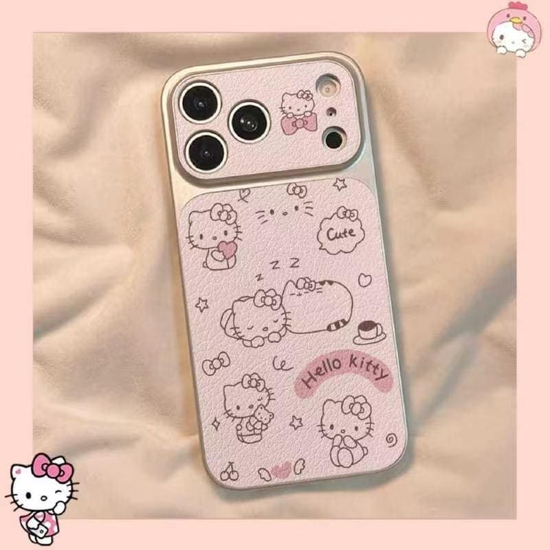 Cute for 17promax mobile phone case 16pro new 15 leather 14 large windows 13 female 12pro