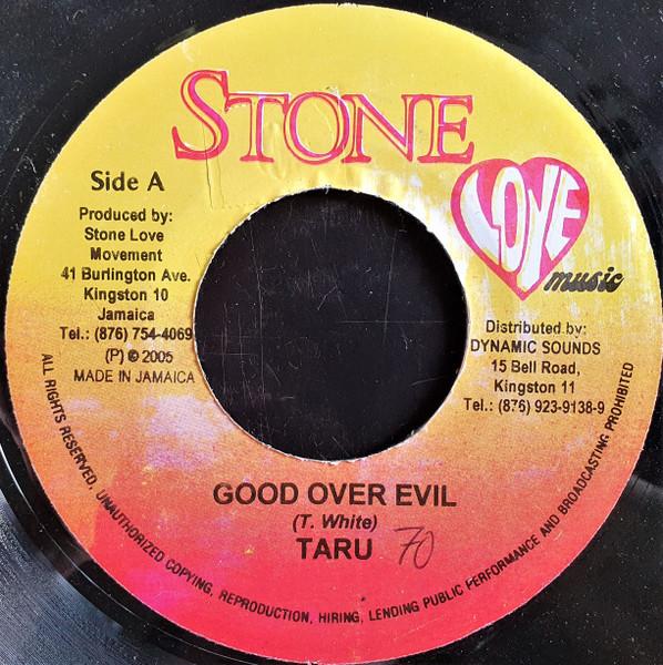 

7-дюймовая пластинка TARU - Good Over Evil NONE Stone Love Musi 2005 Ямайка Регги, Ска и Даб Б/У