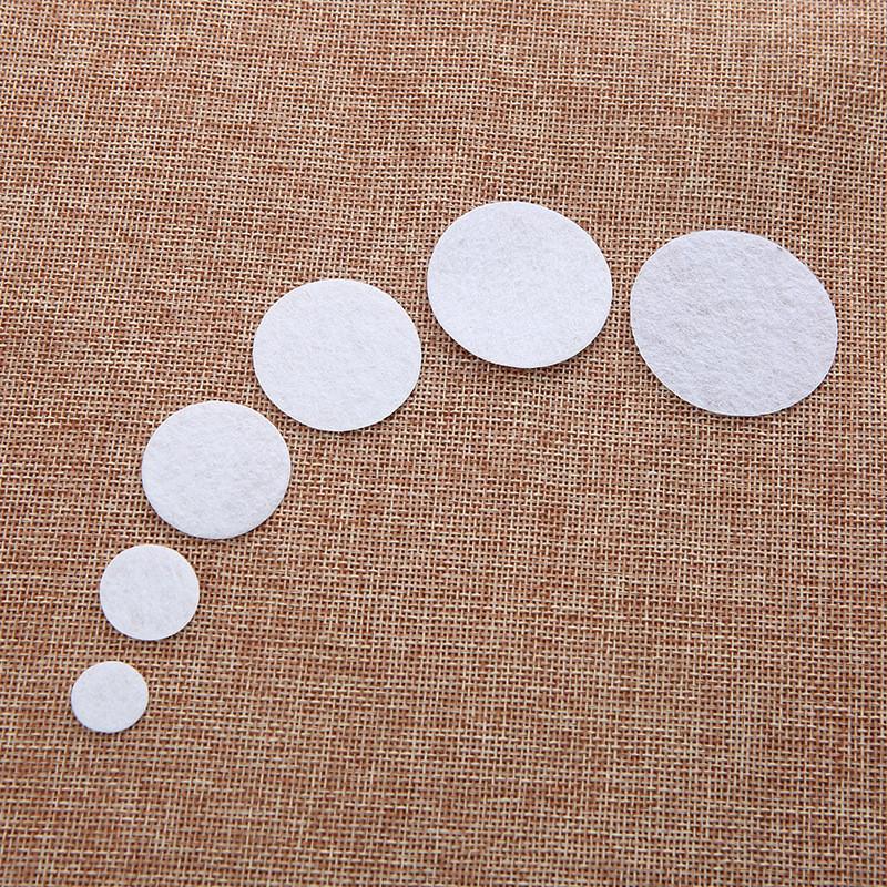 500pcs 8/10/15/20mm White Black Round Non Woven Felt Circle Pads for DIY Baby Girls Flower Backing Hair Accessories