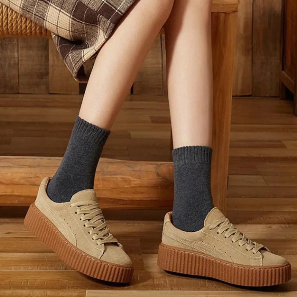 Plain Sleep Socks, Non-compression Maternity Socks, Casual Knee Socks