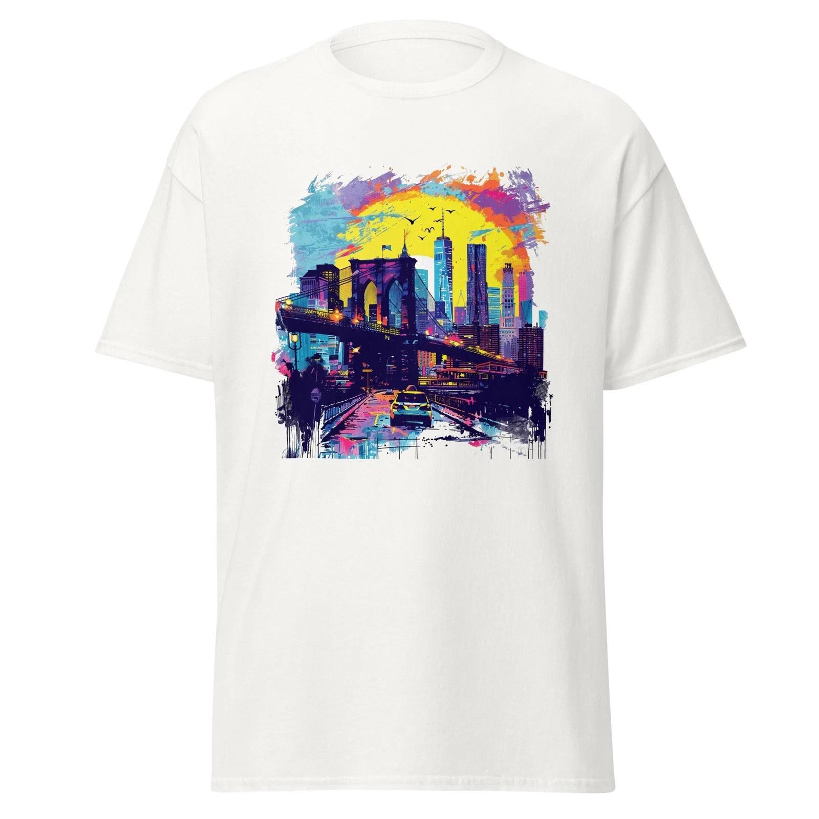T- Shirt - New York #1 (Brooklyn bridge) M