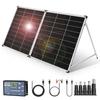 DOKIO Panneau Solaire Portable 200W Monocristallin Avec Regulateur De Charge Recharge Des Batteries 12V Et Des Generateurs