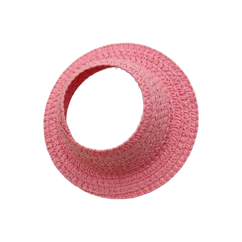 Elegant Woven Doll Accessory 17Cm Open Top Summer Hat Portable For Fashionable Outfit Pairing