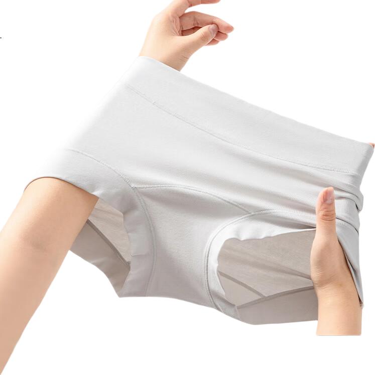 LANGSHA 80S Pure Cotton Women's Boxer Briefs 3-Pack High Waist Tummy Control Hip Lift Postpartum Extended Crotch XL