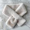 Versatile Plush Faux Mink Fur Scarf - Winter Fashion Neck Warmer, Solid Color