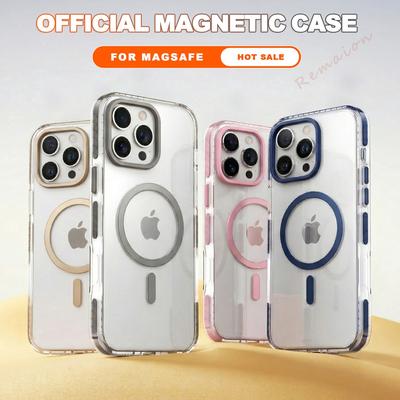Klare magnetische Handyhülle für For Iphone 17 16 1 14 13 12 11 Pro Max 14 1 Plus 17 Air Offizielle transparente Schutzhülle