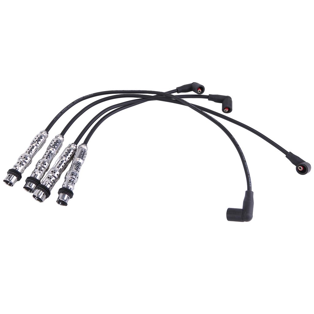 4Pcs Ignition Cable Set Compatible for Golf 6 Polo 5 T-iguan A1 A3 1.2 Replaces 03F905409B 03F905409C