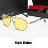 Polarized Photochromic Night Vision Sunglasses Outdoor Protective Goggles Day And Night Uv400 Lens Men'S Driving Sun Glasses