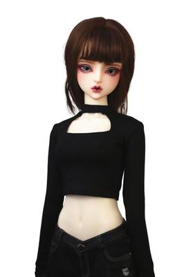 HAMRETHYPPZ BJD Clothing BJD Clothes BJD Doll Long Sleeve Long Sleeve Sexy Black and Body Not Black 1/3 1/4 1/6 Children's Set, Children's