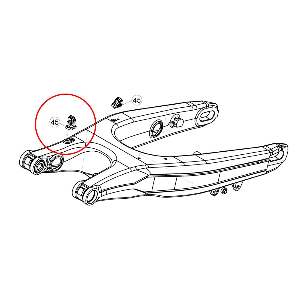 NICECNC For Beta RR 300 2013-2024 RR 125 RR 250 RR 350 RR 390 RR 430 480 Rear Brake Hose Line Cable Clamp Xtrainer 300 2015-2024