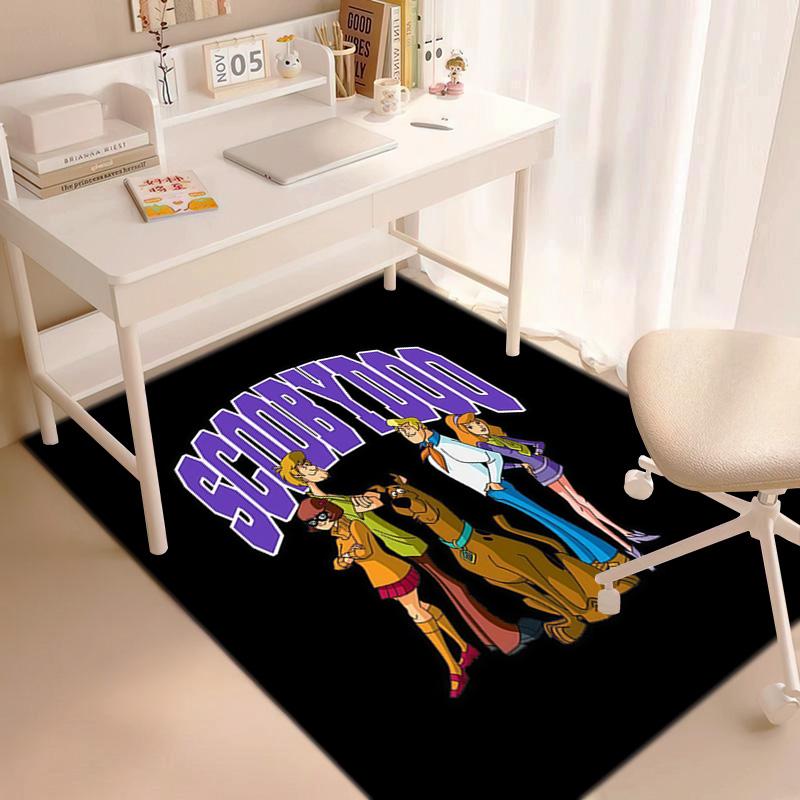 Halloween cartoon comedy adventure movie Scooby-Doo carpet is suitable for living room and bedroom doormats office balcony decorative carpet V3