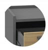 Altivo 2Sn Bedside Table, Artisan Oak-Anthracite, 2 Drawers, Low Bedside Table