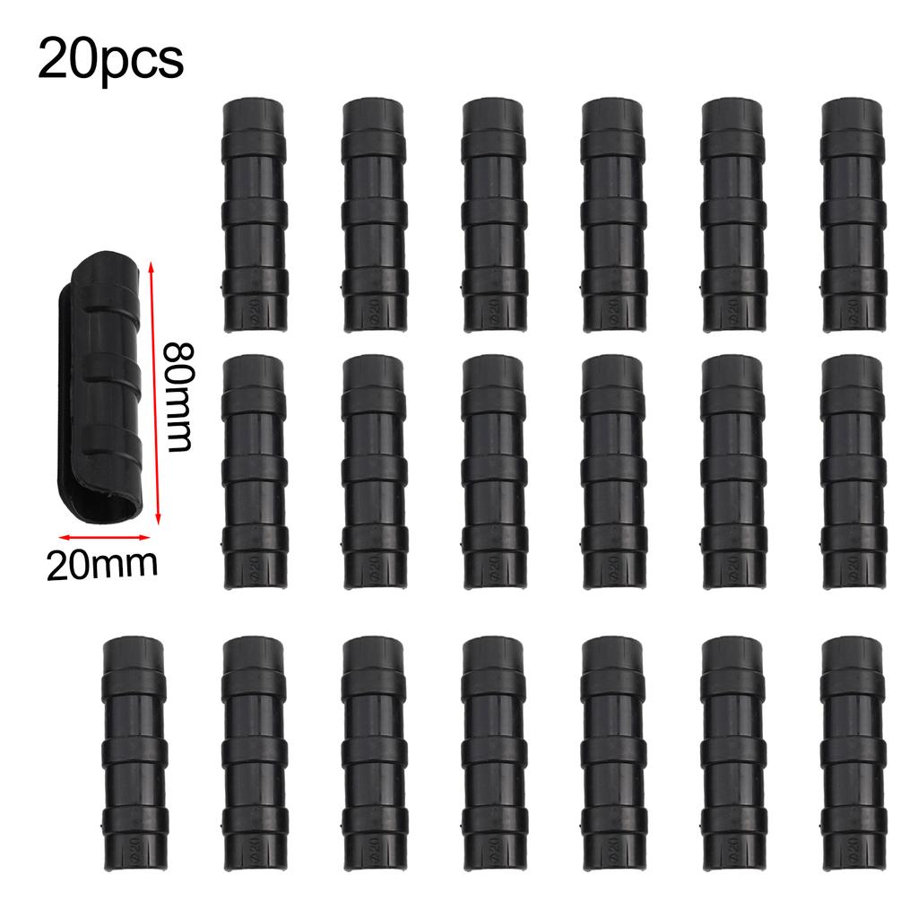 20 stuks Kas Klemconnectoren voor het Bevestigen van Rijafdekking en Folie aan Boogconstructies Temperatuurstabiele ABS+PC Samenstelling