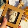 2 Sets Teddy Bear In Gift Box Mini Pocket Hug Bear Doll Emotional Support Plush with Inspirational Card Cute Comfort Toy for Anxiety Relief