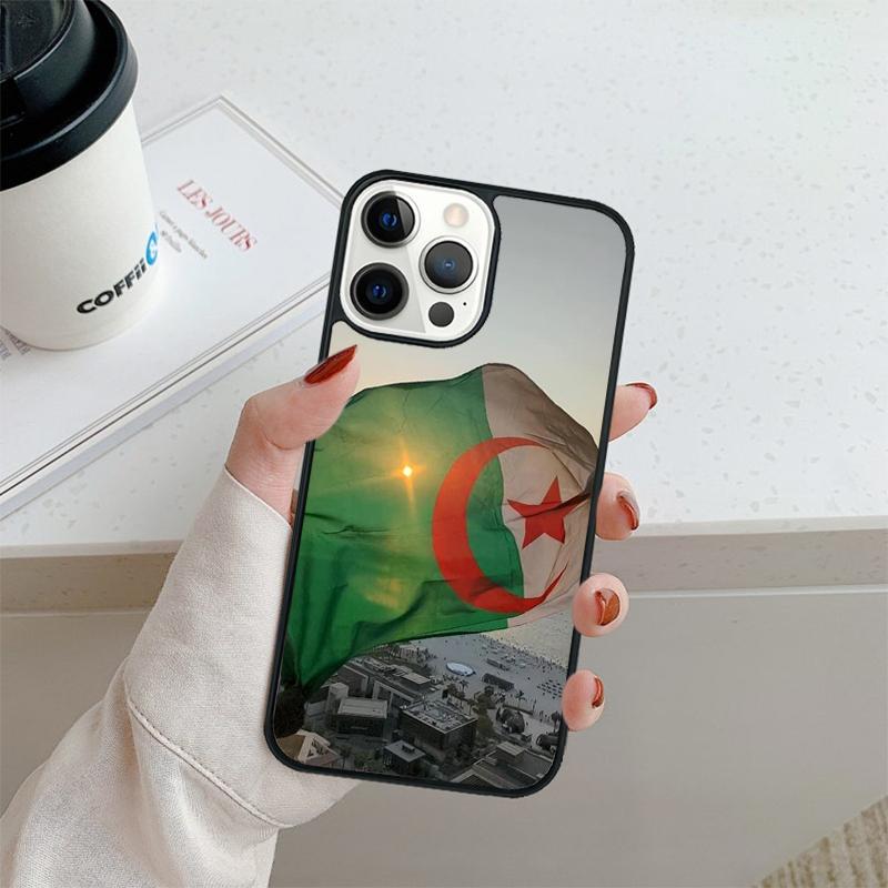 Flag of Algeria Phone Case For iPhone 17 Air 16 pro max 15 14 plus 12 13 Shell Cover coque