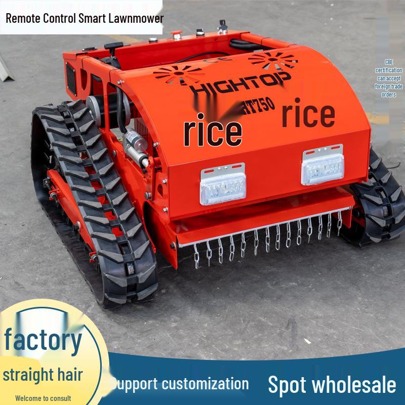 Remote Control Four-Stroke Gasoline Lawn Mower and Grass Trimmer