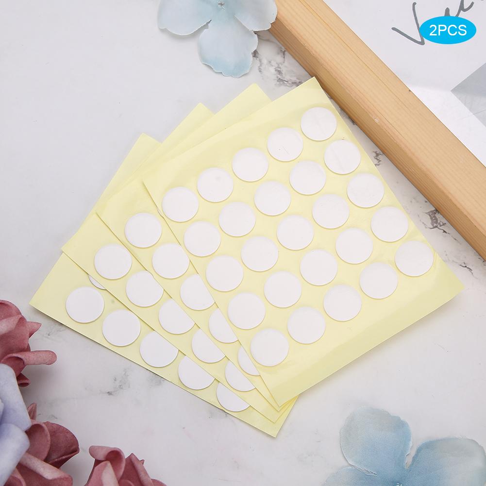 200Pcs Transparent Round Double Sided Tape Sticker Strength Adhesive Sticker Nail Art15mm