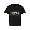 Unisex No Rules No Limits Graphic T Shirt White Short Sleeve Cotton Breathable T