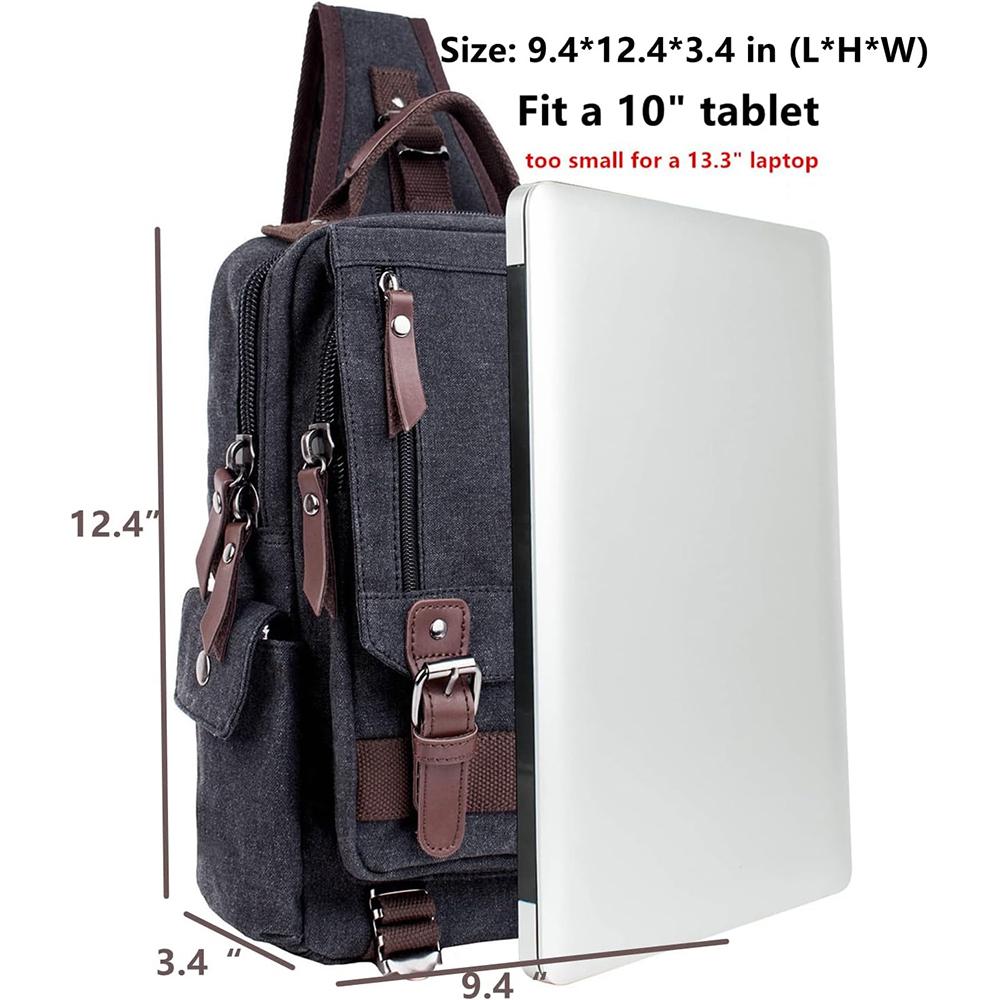 Retro crossbody taška, plátěná taška přes rameno pro muže a ženy, taška přes rameno, cestovní taška