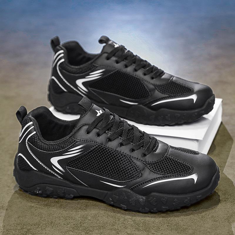 Men'S Breathable Casual Sneakers Four Season New Comfort Soft Sole Non-Slip Light Outdoor Running Sports Shoes Mesh Walking Shoe