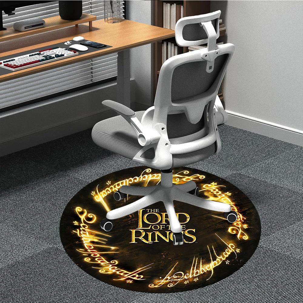 

1pc Lord of the Rings Office Round Area Rug, Indoor Mat Suitable For Office,Bedroom Living Room Home Decor, Room Deco a0926062 80cm by 80cm