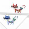 Premium Korean Cartoon Kitten Oil-Drop Brooch - Elegant Animal Pin for Women