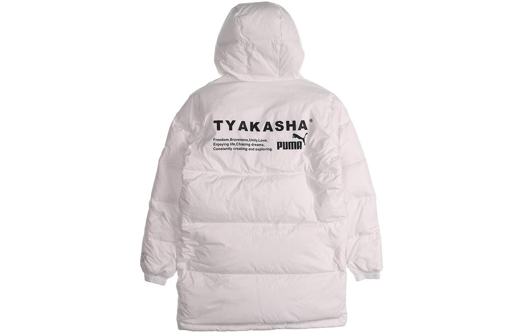 PUMA X TYAKASHA Down Jackets Unisex White Hooded Moderate Other 595561-02