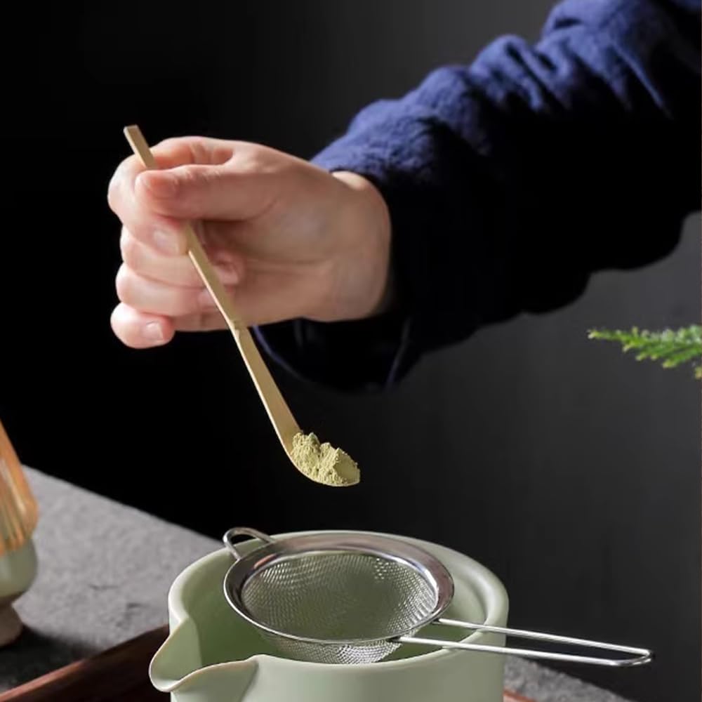 Matcha Tea Whisk Set, Bamboo Tea Whisk, Matcha Muddler, Long Handle, Matcha Whisk, Tea Ceremony Tool, Chasen, Home Use, Matcha Ceremony Accessory,