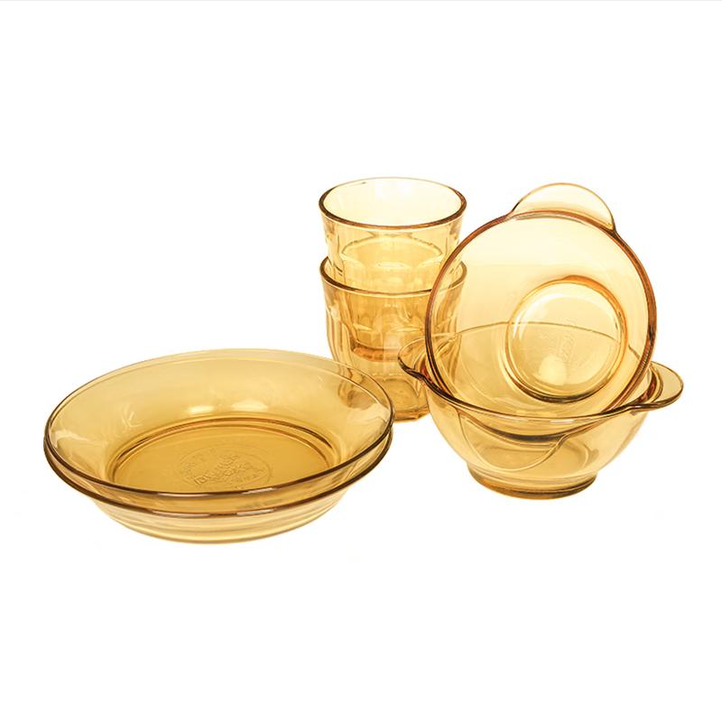 PYREX Corelle Crystal Shine 6-Piece Glass Dinnerware Set