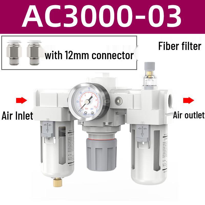 Ri Qiang Air Compressor Oil-Water Separator & Air Dryer CN plug (adapter included)