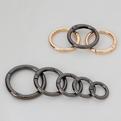 DIY Zinc Alloy Spring Ring, Key Ring, Metal Round Ring, Spring Ring, Round Pendant Buckle, Movable Opening Ring