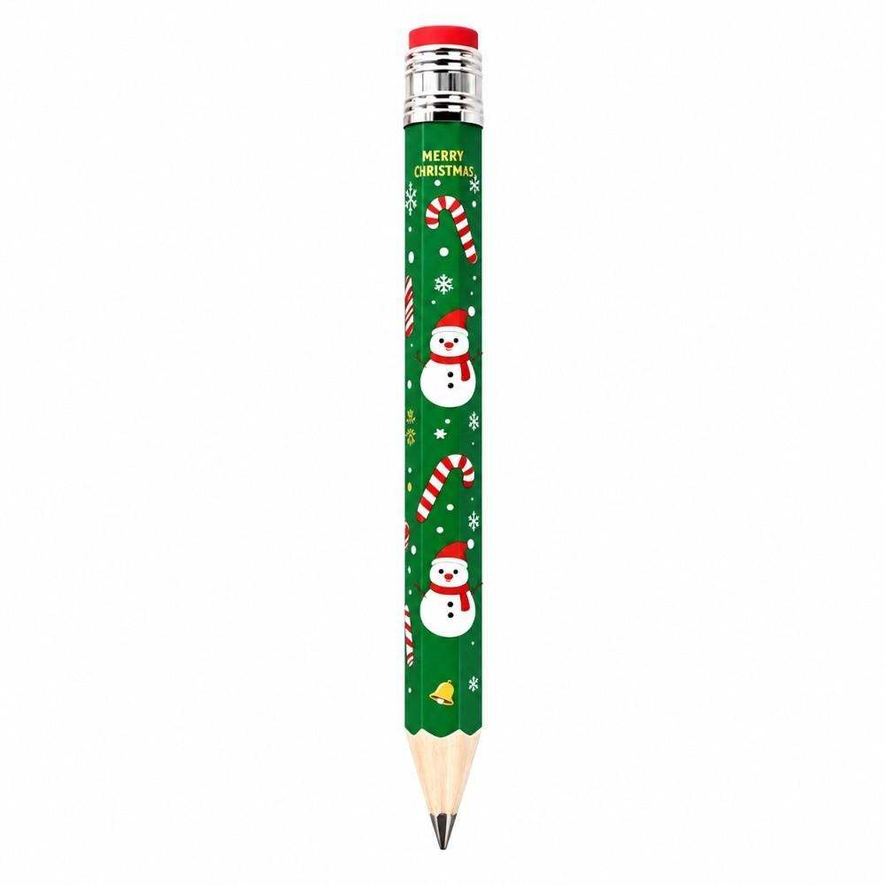 Wooden Big Pencil Christmas Pattern Christmas Giant Pencil Oversized Wooden Pencil  Photo Prop