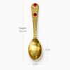Brass Achamani Patra with Spoon | Meenakari Finish Panchpatra Jal Patra for Achman Aachmanam |