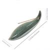 1pc,Elegant Ceramic Incense Stick Holder with Lotus Leaf and Mountain Water Design for Home and Office Decor (Without Incense)