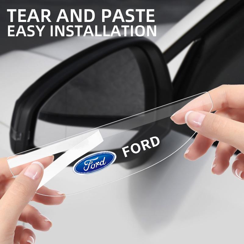 Car Rear View Mirror Sticker Rain Eyebrow Auto Side Mirror RainProof Cover For Ford Focus Fiesta EcoSport ESCORT Fusion Mondeo