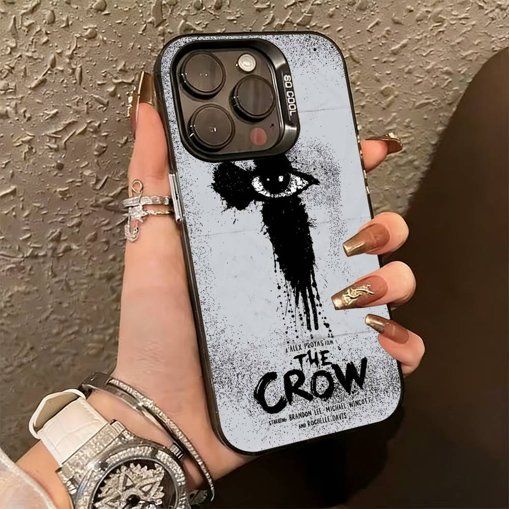 

T-THE CROWS T-Thriller Phone Case For iPhone 17,16,15,14,13,12,11 Plus,Pro Max,XS,Colorful Silver Phone case Funda Cover iPhone16