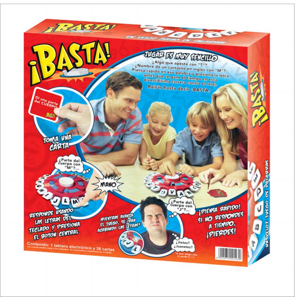 Basta 2.0 Spanish English Word Board Game Electronic Button Digital Display Quick Thinking Letters Pressing Travel Games Gifts
