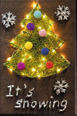 Set of String Art Abris Art New Year Theme